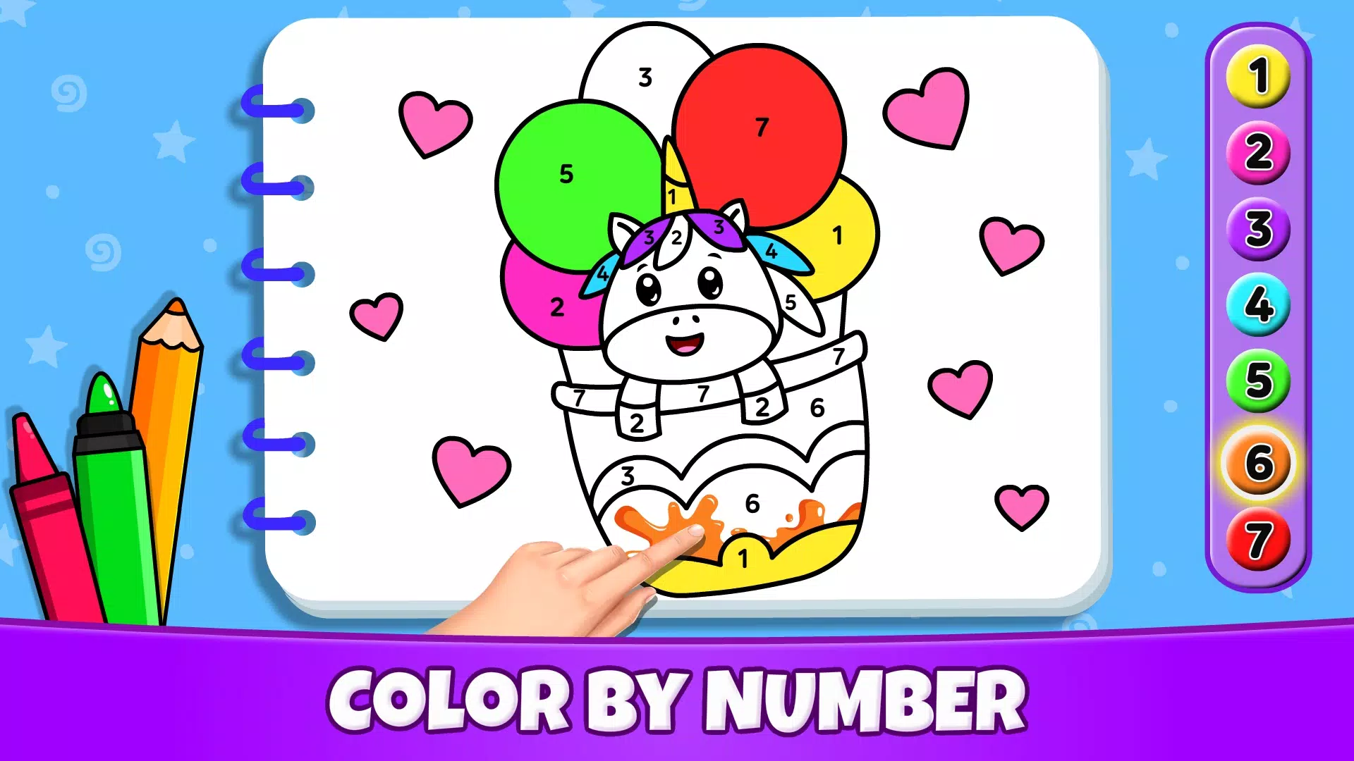 Unicorn Coloring Ảnh chụp màn hình 2
