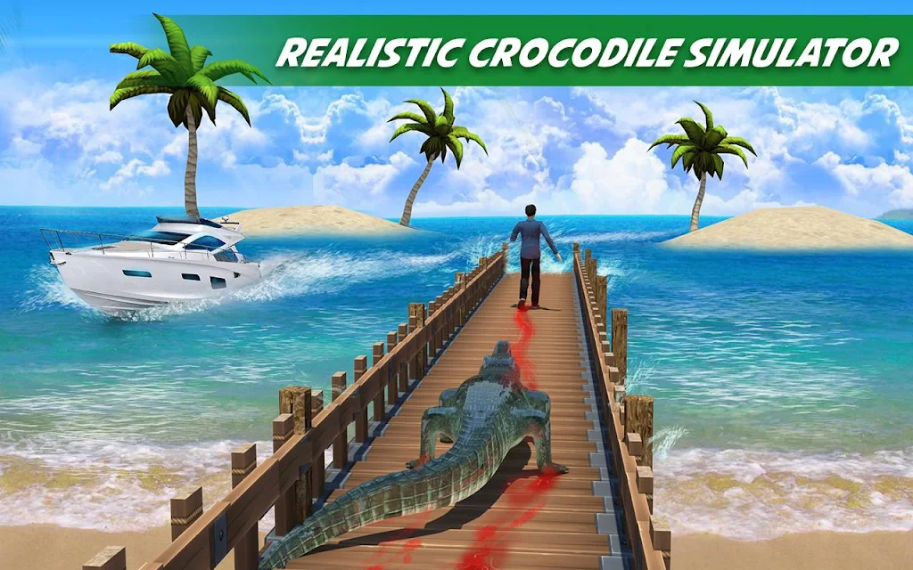 Crocodile Attack Animal Sim Tangkapan skrin 1