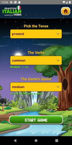 Learn Italian Verbs Game 螢幕截圖 3