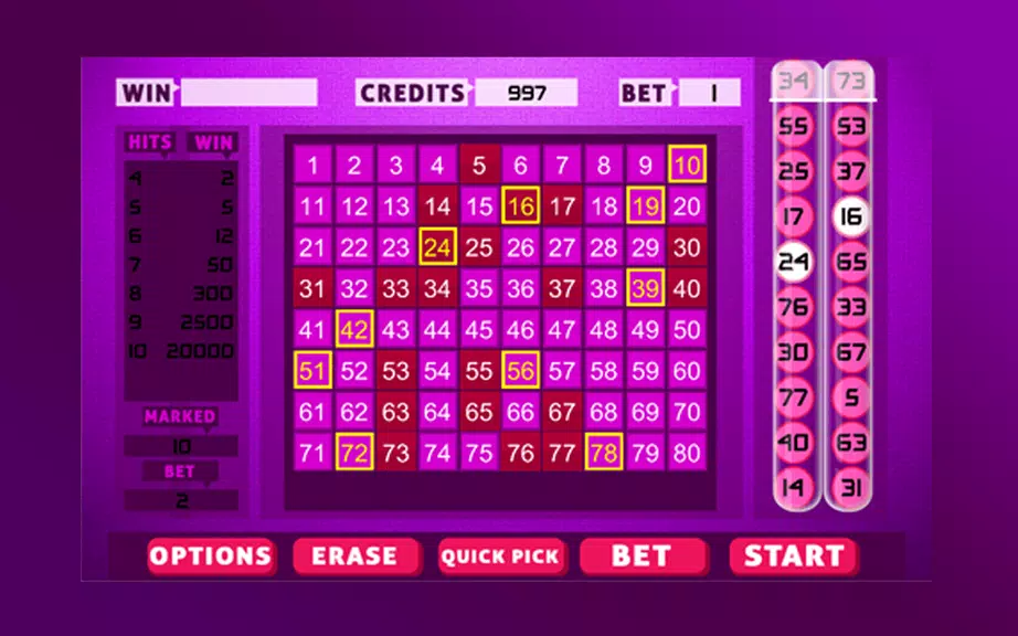 Keno Bingo Tangkapan skrin 3