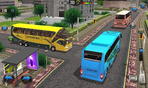 Offroad School Bus Drive Games Ekran Görüntüsü 1