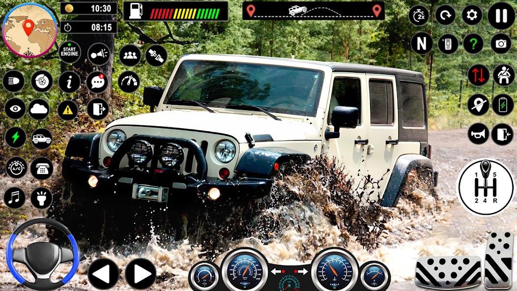 Offroad Car Driving Jeep Games Mod Ekran Görüntüsü 1