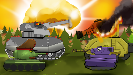 Merge Tanks 2: KV-44 Tank War Tangkapan skrin 0