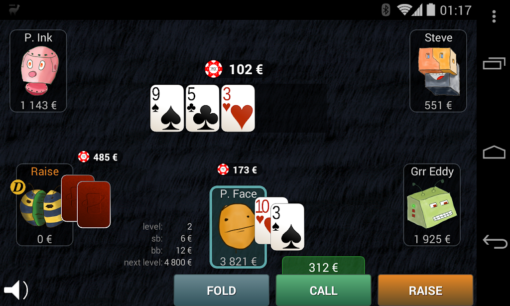 Bots Don't Bluff Offline Poker ภาพหน้าจอ 0