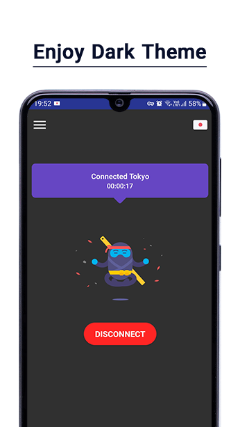 Ninja VPN – Faster, Safer Internet স্ক্রিনশট 0