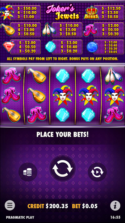 Joker’s Jewels Slot Casino Win Schermafbeelding 1