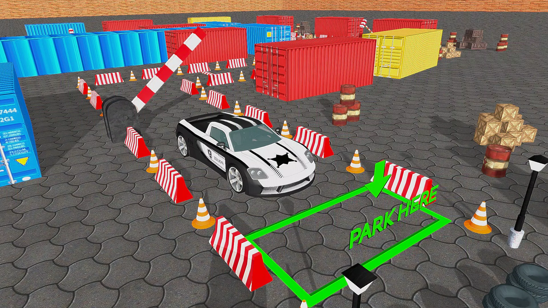 Police Car Parking Car Game 3D 螢幕截圖 0