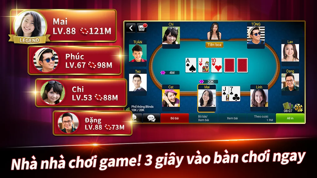 Đấu Trường Poker Ekran Görüntüsü 1