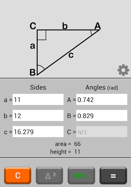 Triangle Calculator ဖန်သားပြင်ဓာတ်ပုံ 1