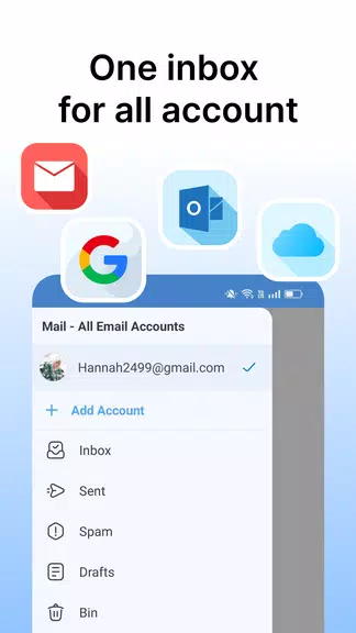 aiMail - Al Email Accounts 螢幕截圖 1