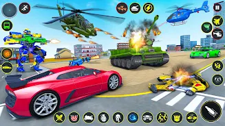 Helicopter Robot Car Game 3d স্ক্রিনশট 2