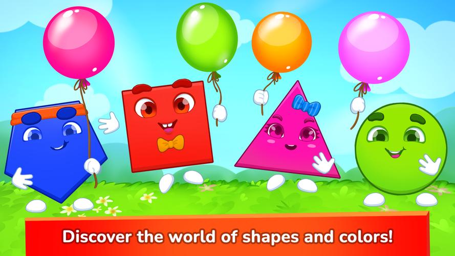 Learning shapes & colors games Zrzut ekranu 0