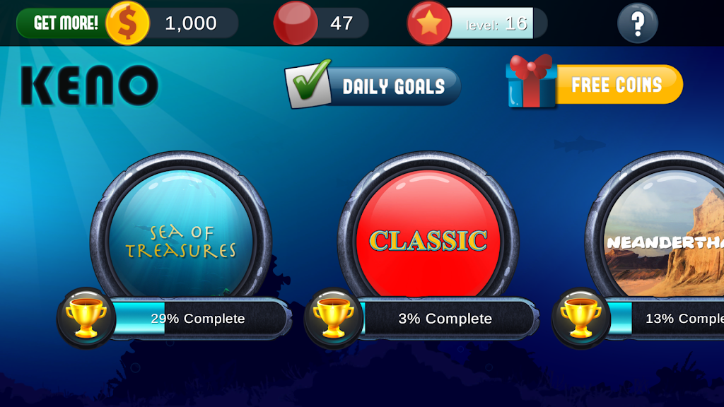 Keno Free Keno Game ဖန်သားပြင်ဓာတ်ပုံ 1