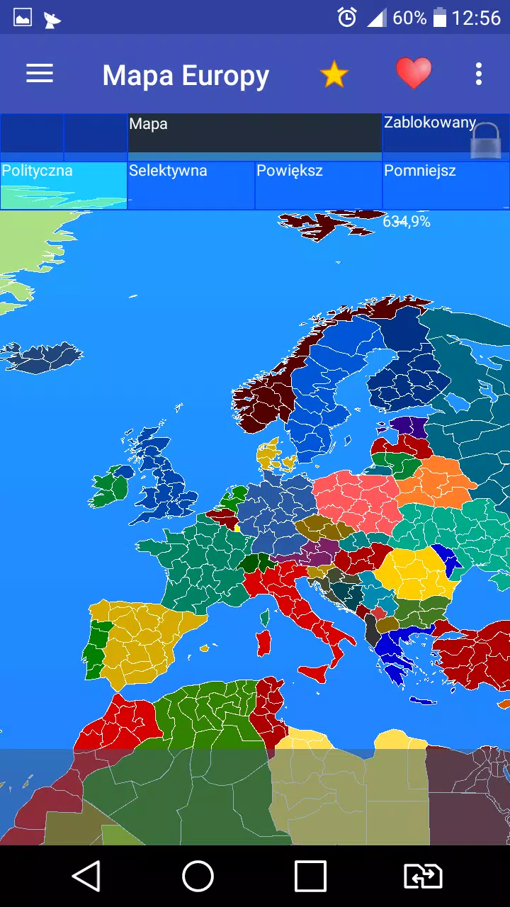 Europe map 螢幕截圖 1