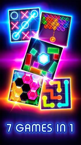 Tic Tac Toe Glow: 2 Players Ekran Görüntüsü 2