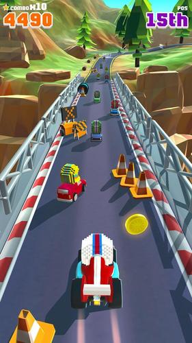 Blocky Racer ဖန်သားပြင်ဓာတ်ပုံ 0