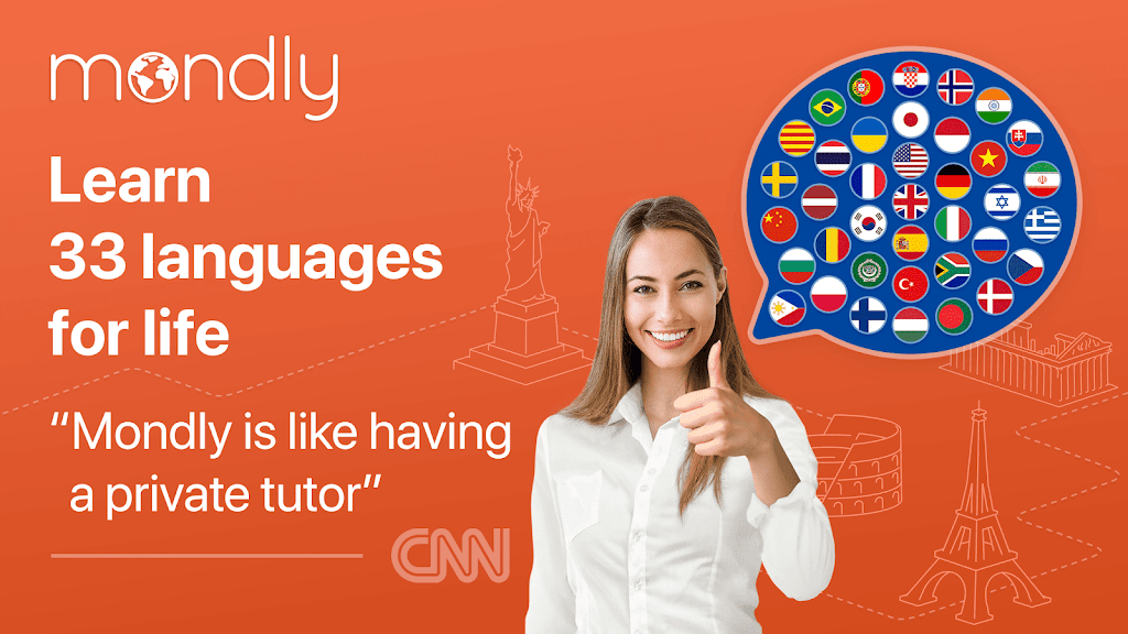 Learn 33 Languages – Mondly Mod Schermafbeelding 0