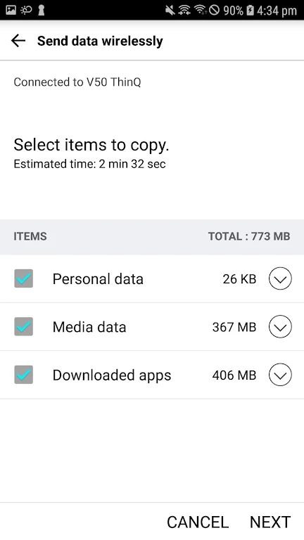 LG Mobile Switch (will closed) Zrzut ekranu 2