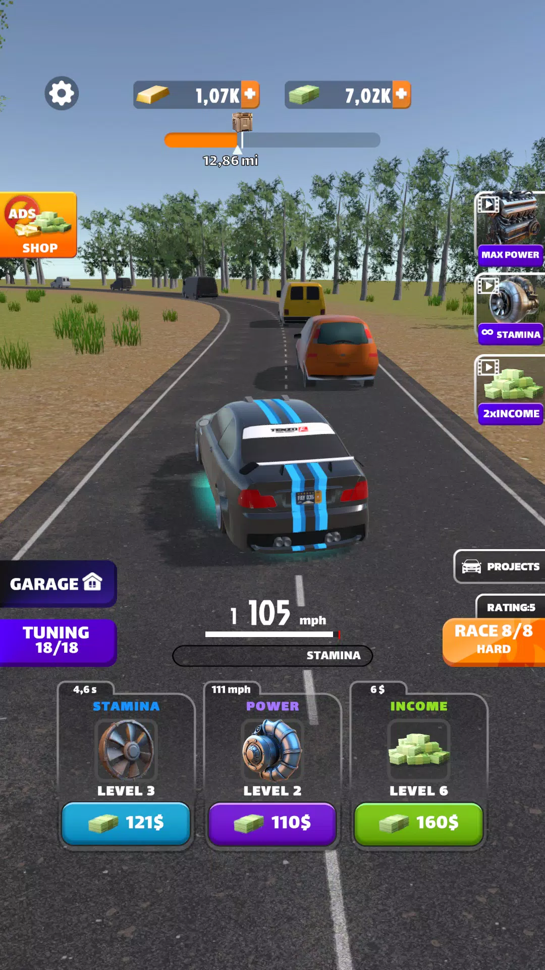 Schermata Racing Highway: Car Idle 2