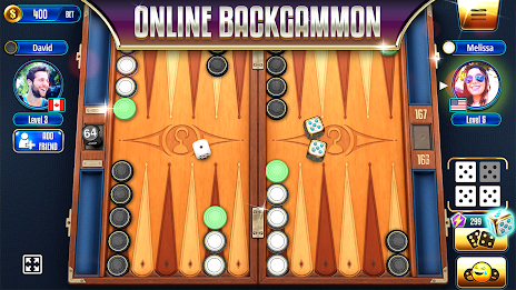 Backgammon Legends Online Schermafbeelding 1