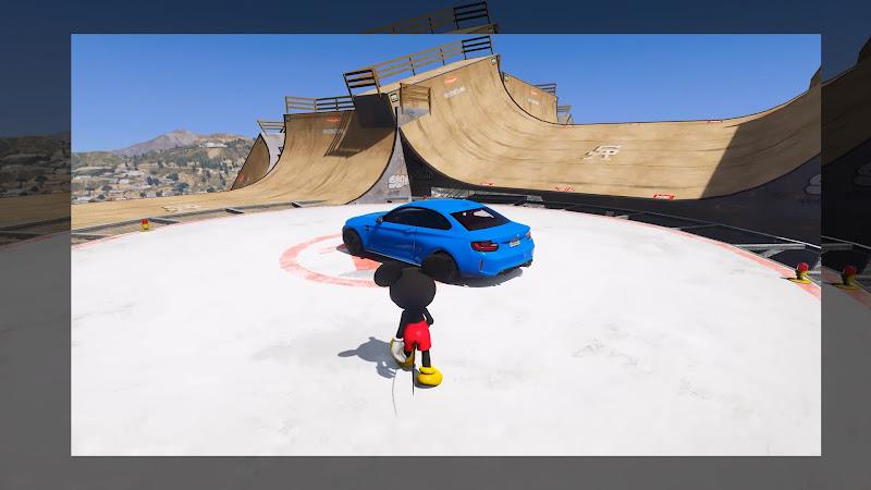 Mickey Race Mega Ramp Car 스크린샷 0