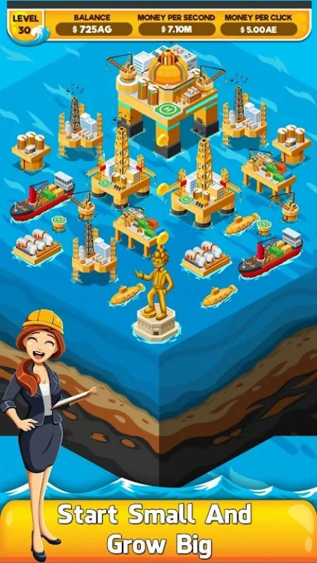 Oil Tycoon 2: Idle Miner Game 螢幕截圖 0