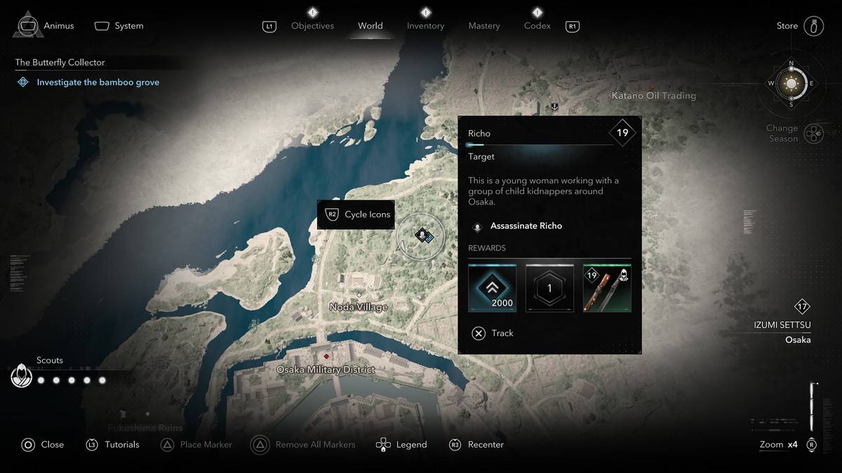 จะหาสมาชิกนักสะสมผีเสื้อได้อย่างไรและที่ไหนใน Creed Shadows Richo ของ Assassin's Creed