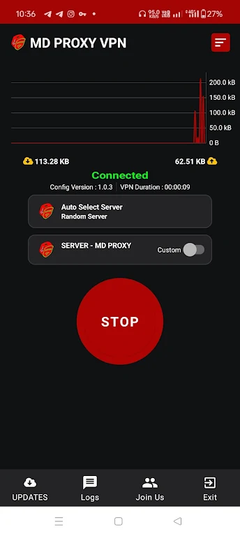 MD PROXY VPN スクリーンショット 1