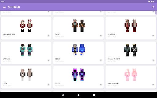 Skins for Minecraft 2 ဖန်သားပြင်ဓာတ်ပုံ 1