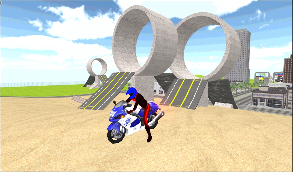 Motorbike Stunt Race 3D Zrzut ekranu 2