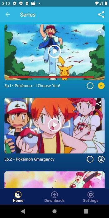 Pokemon TV 螢幕截圖 1