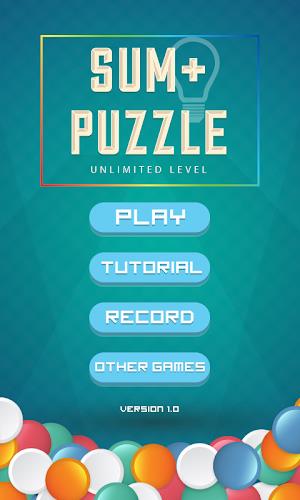 Sum+ Puzzle - Unlimited Level 스크린샷 3