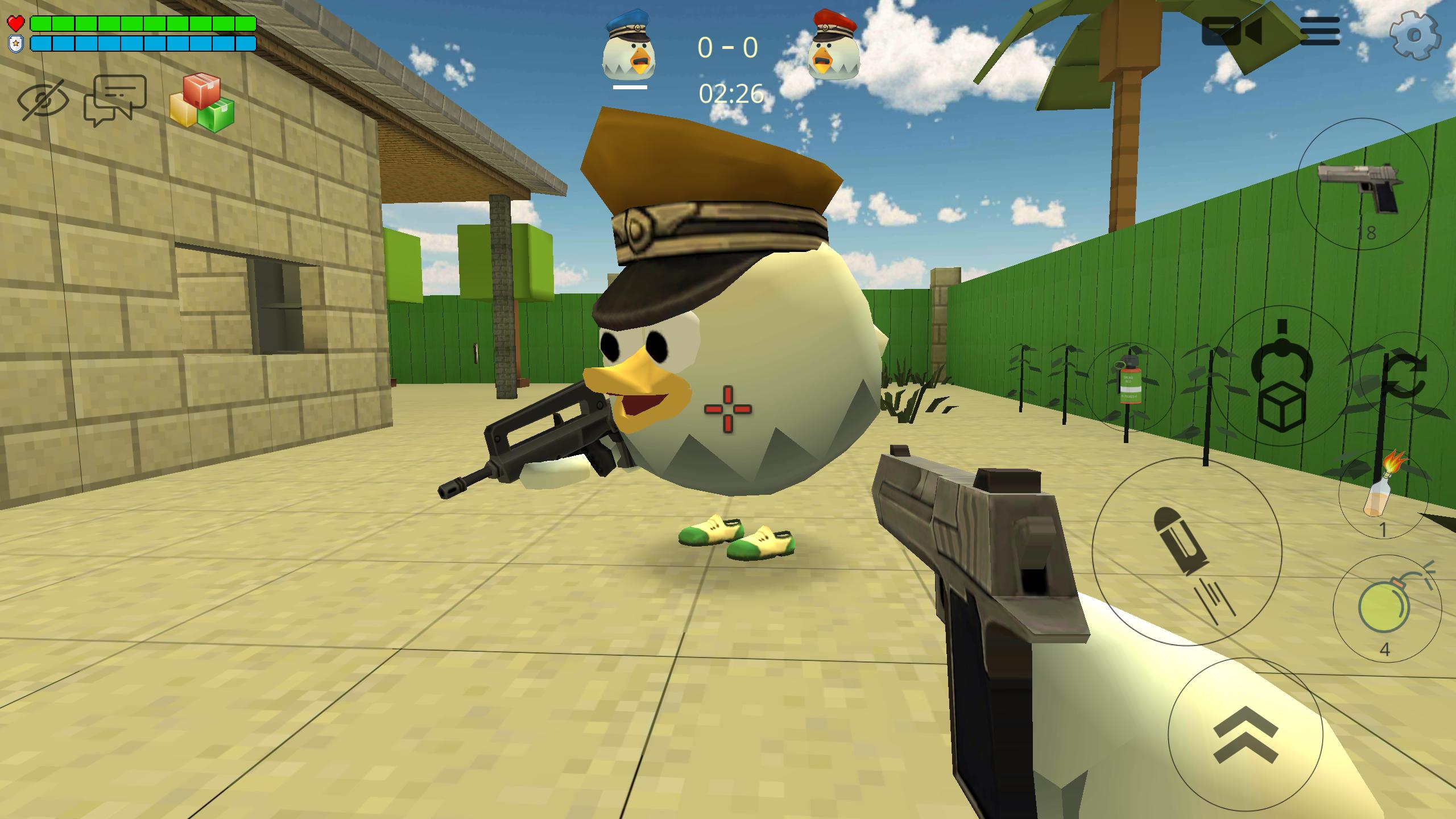 Chicken Gun online fps shooter Captura de tela 1