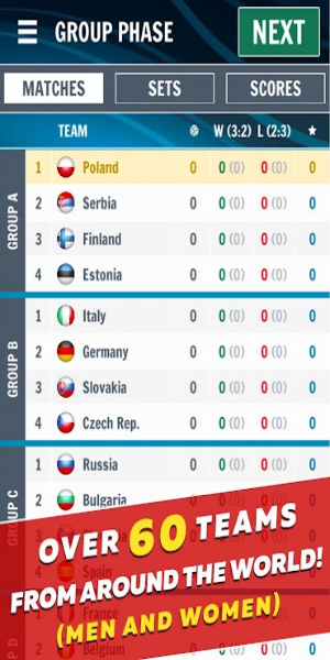 Volleyball Championship Mod ဖန်သားပြင်ဓာတ်ပုံ 1