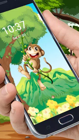 The Cute Cartoon Monkey Theme应用截图第3张