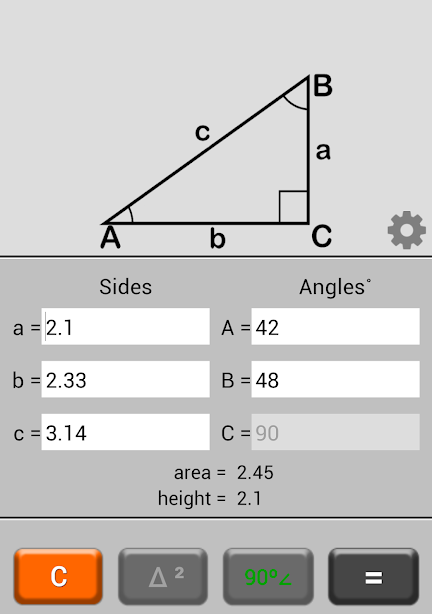Triangle Calculator ဖန်သားပြင်ဓာတ်ပုံ 2