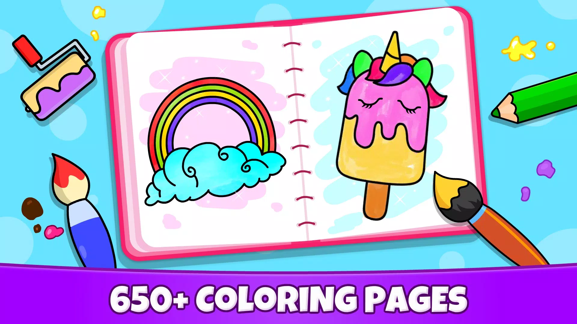 Unicorn Coloring Ảnh chụp màn hình 1