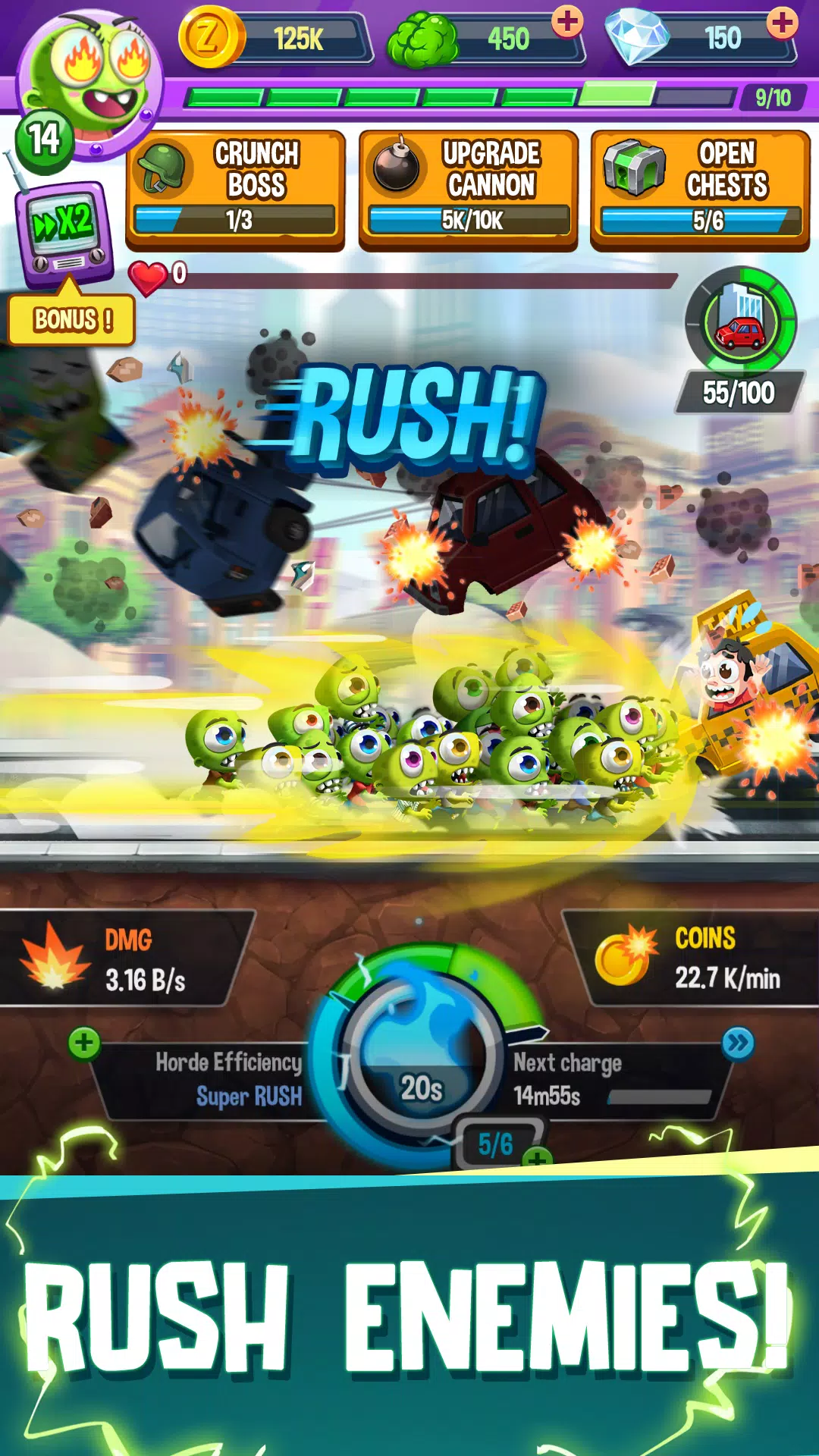 Idle Rush : Zombie Tsunami Schermafbeelding 3