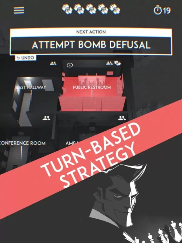Seven Spies gameplay screenshot featuring secret agent gadgets