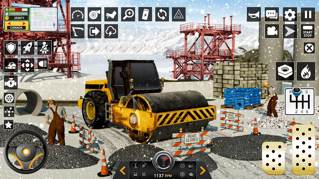 Snow Heavy Construction Game Screenshot 2