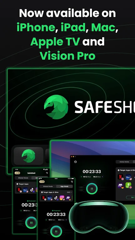 SafeShell VPN - Stream Freedom Ảnh chụp màn hình 3