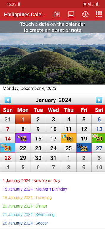 Philippines Calendar 2024 Ekran Görüntüsü 2