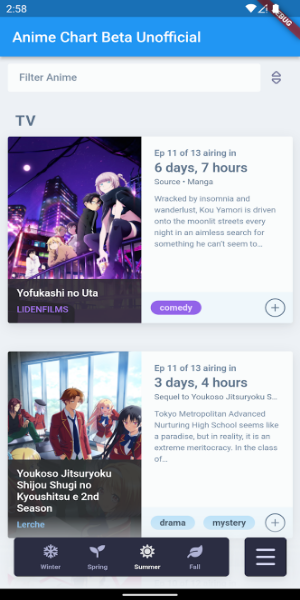 AniChart Beta Unofficial スクリーンショット 1