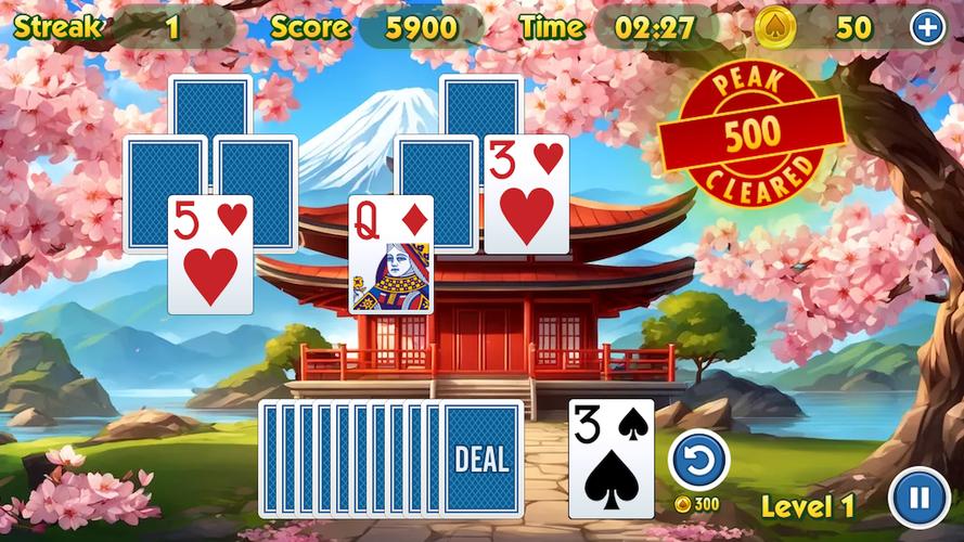 TriPeaks Solitaire Challenge Capture d'écran 2