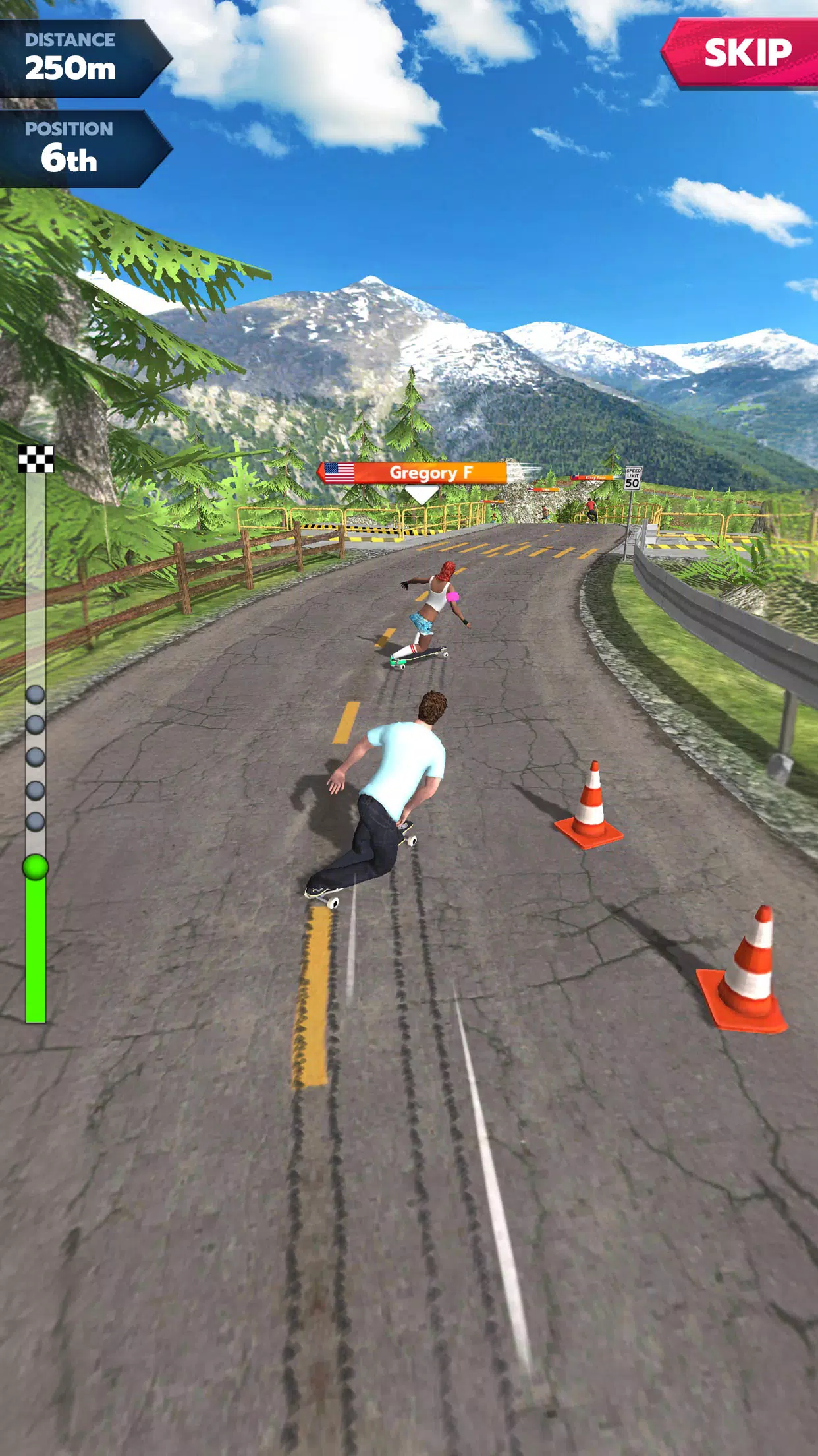 Schermata Downhill Race League 2
