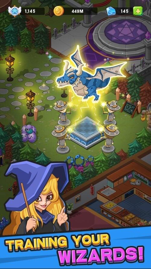 Idle Wizard College Zrzut ekranu 1