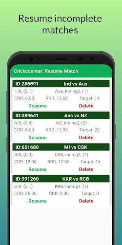 Cricket: Local match scorebook Capture d'écran 3