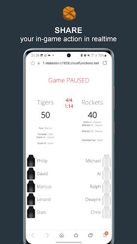 Statastic Basketball Tracker Ekran Görüntüsü 3