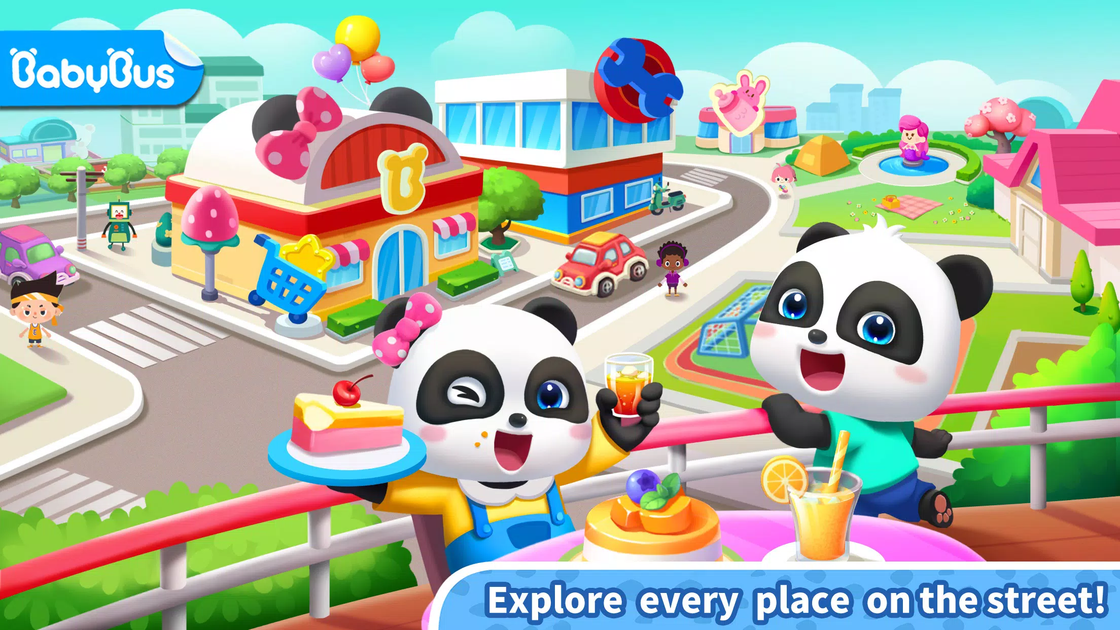 Little Panda's Town: Street स्क्रीनशॉट 0