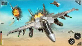 Combat Fighting Airplane Games Скриншот 1